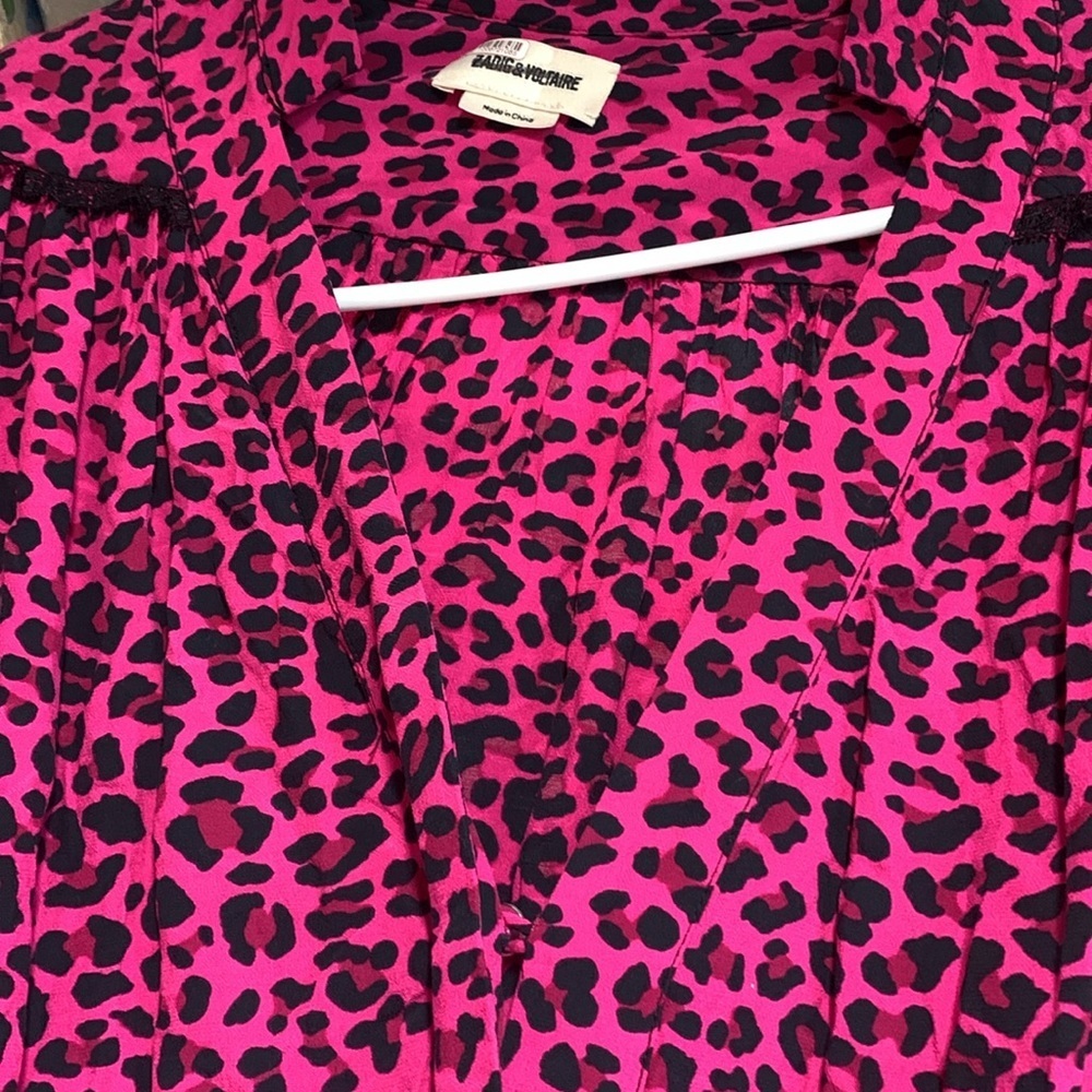 ZADIG & VOLTAIRE REVEAL PRINT LEO DRESS size small - Picture 7 of 11